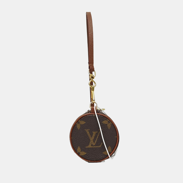 PAPILLON Mini Monogram Coated Canvas Brown