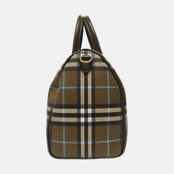 Boston Medium Coated Canvas Green