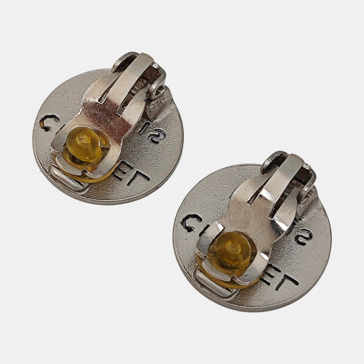 Metal Silver Clip On Earrings