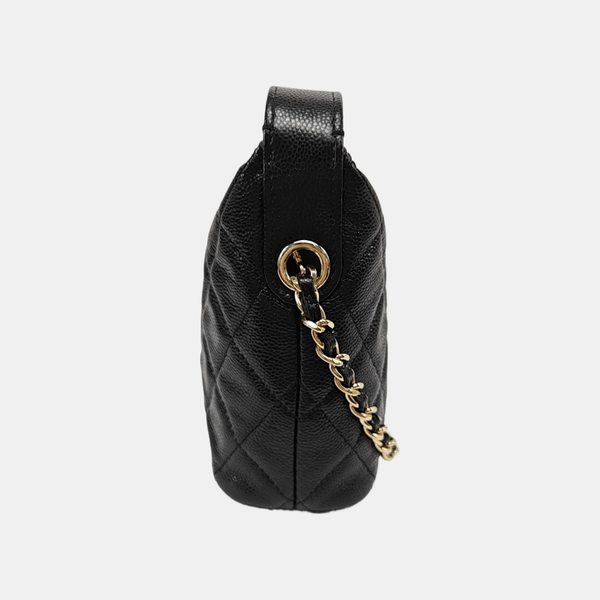 HOBO Quilted Grained Calfskin Black