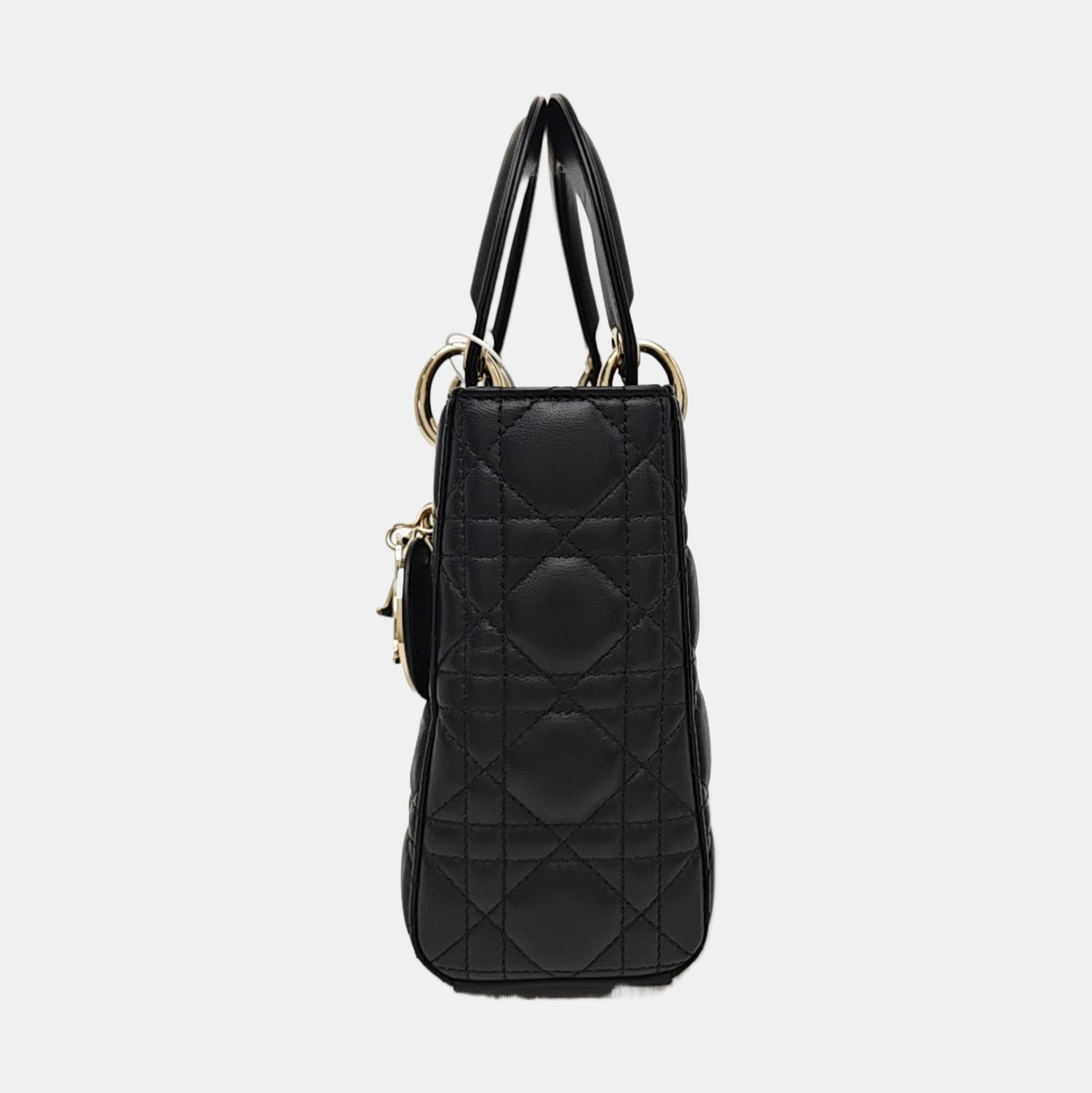Lady Dior Small Cannage Lambskin Black