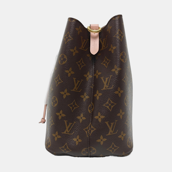 NÉONOÉ MM Monogram Coated Canvas Brown