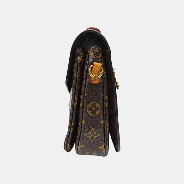 MÉTIS MM Monogram Coated Canvas Brown