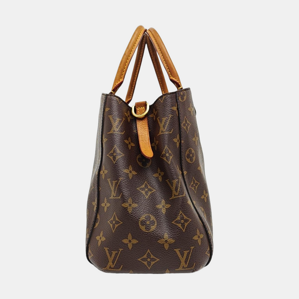 MONTAIGNE Monogram Coated Canvas Brown
