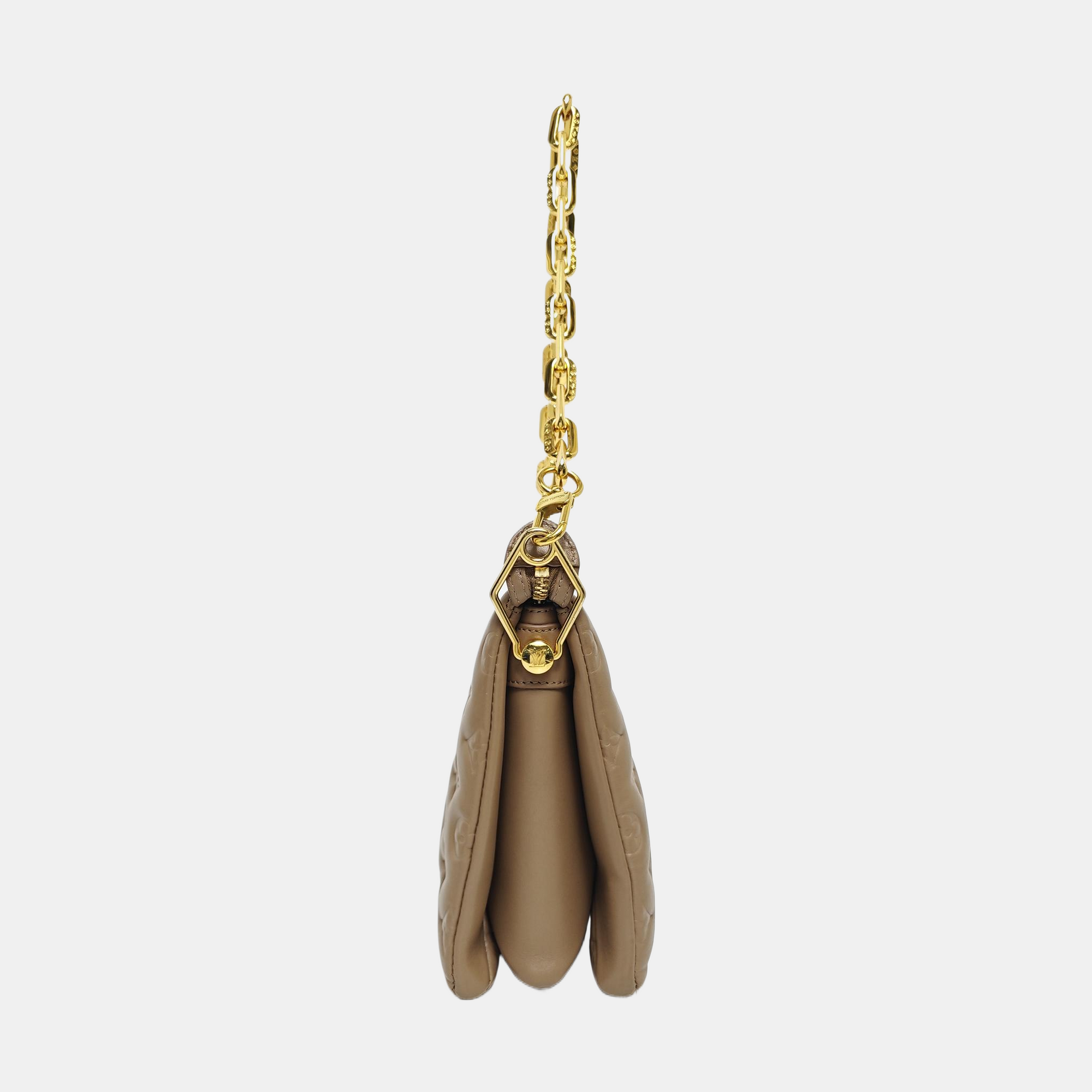 COUSSIN PM Monogram Lambskin Brown