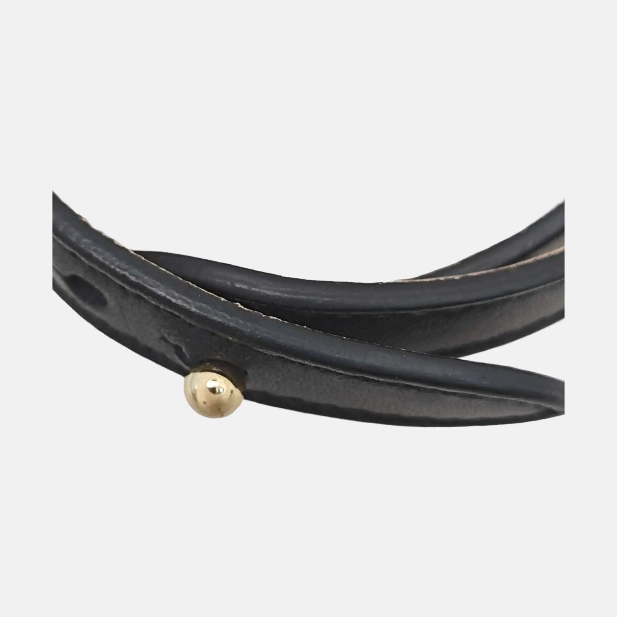 SERPENTI Metal Black Bangle