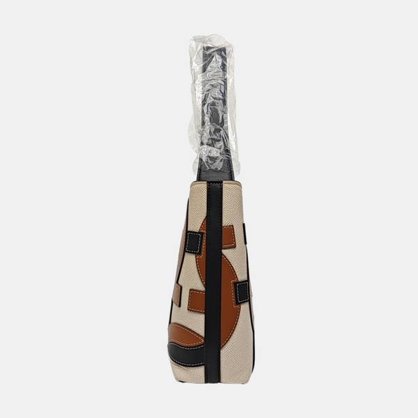 Quilted Calfskin Top Handle Bag Beige