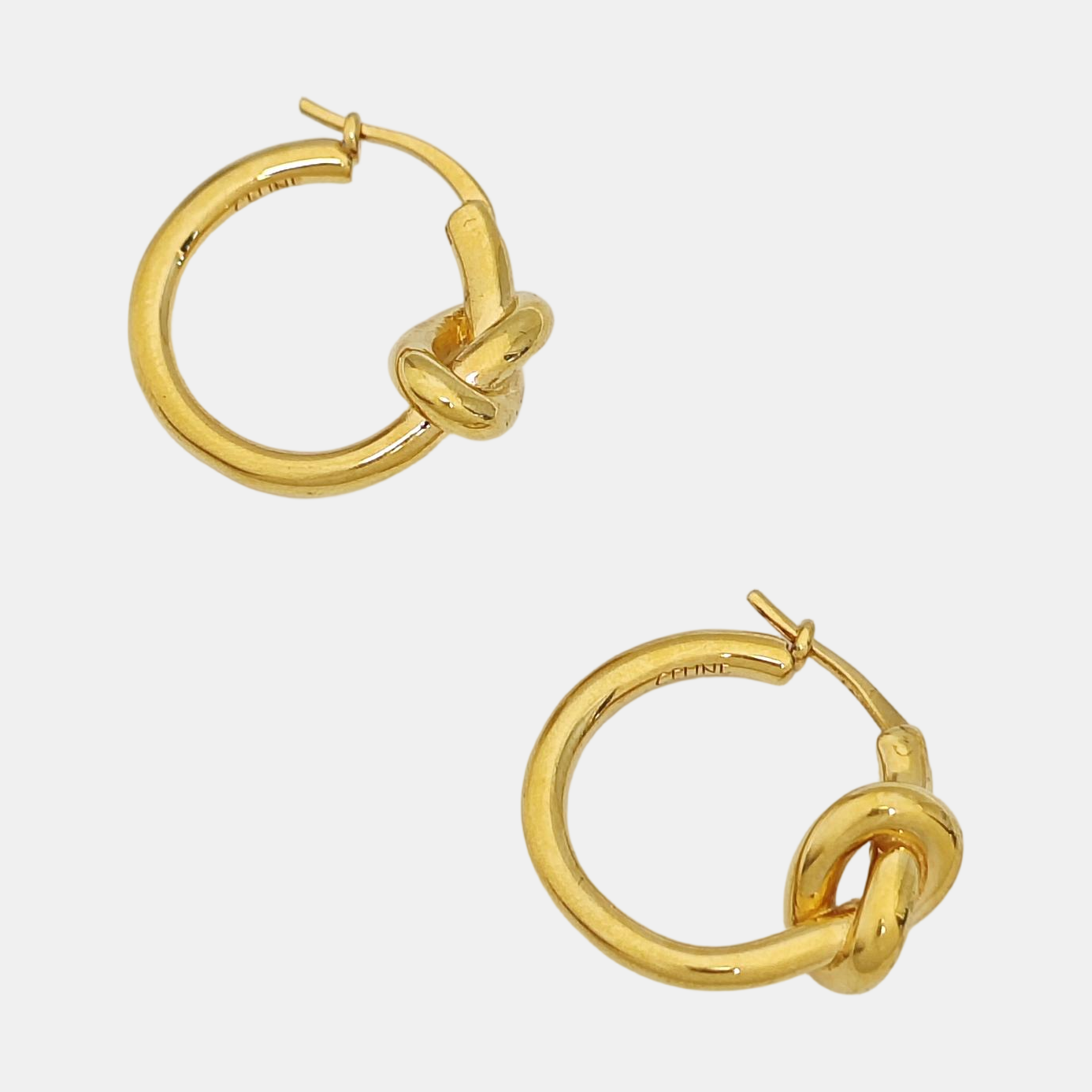 KNOT Brass Gold Earrings