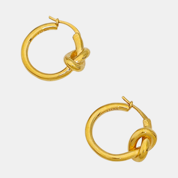 KNOT Brass Gold Earrings