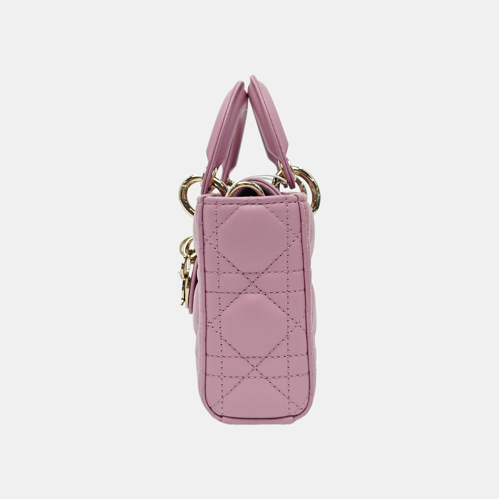 Lady D-Joy Small Cannage Lambskin Purple