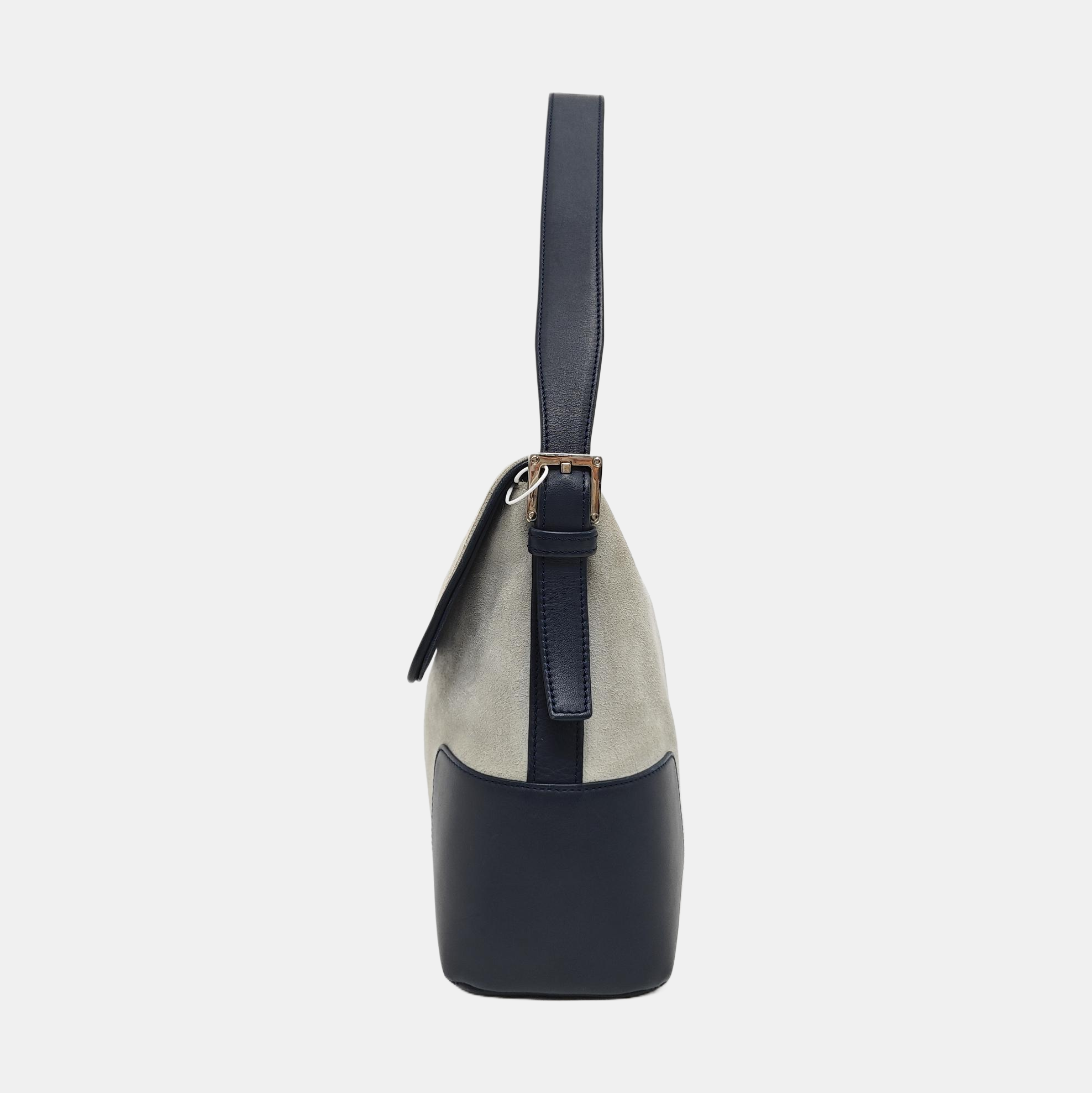 Suede Shoulder Bag Blue