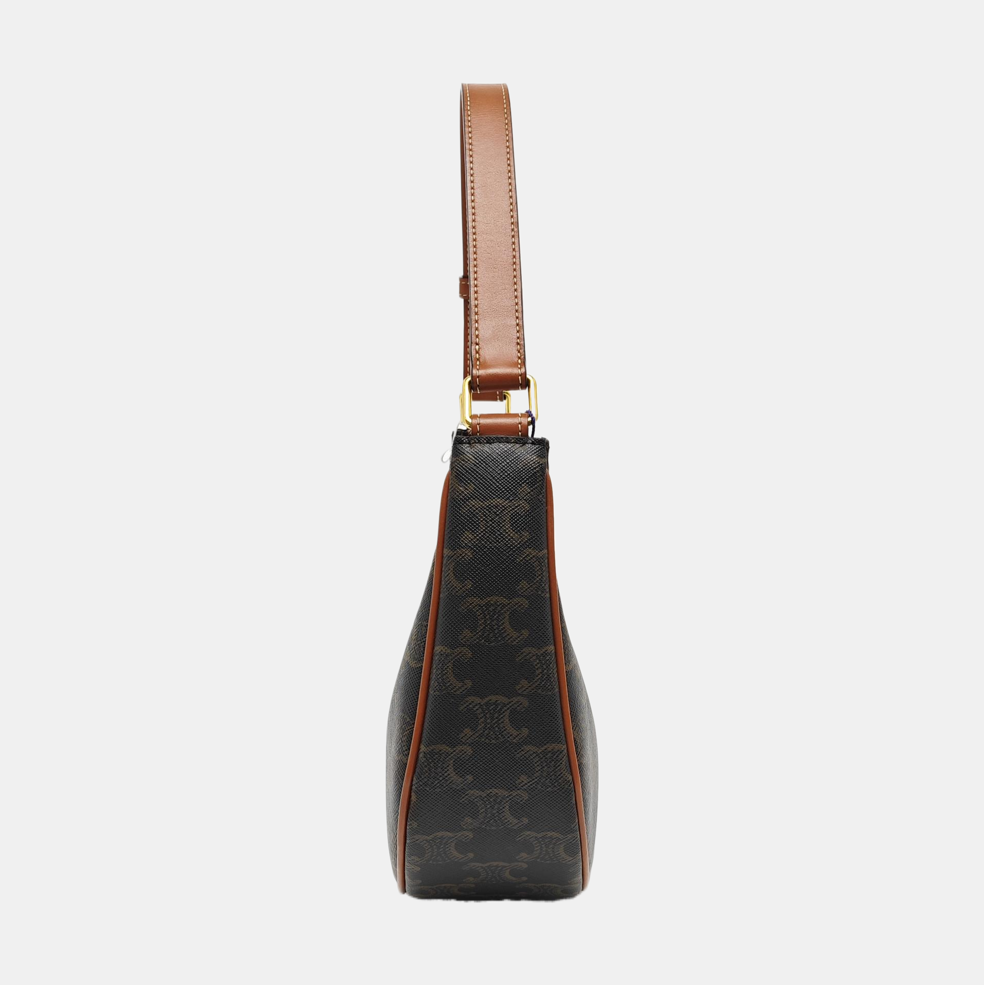 Authenticated pre-owned  AVA Coated Canvas Brown - Top Handle Bag at Looply