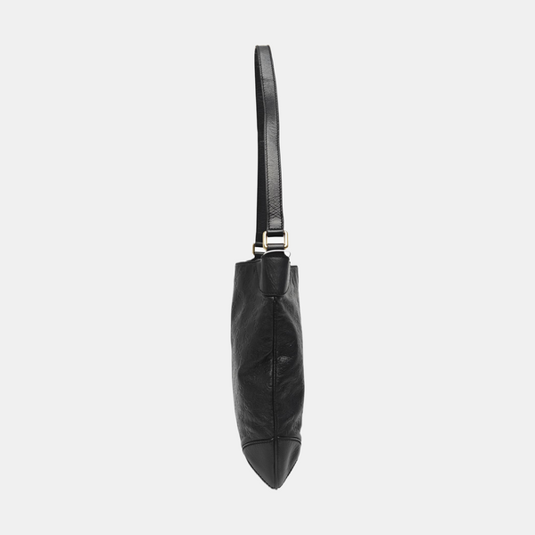 Calfskin Top Handle Bag Black