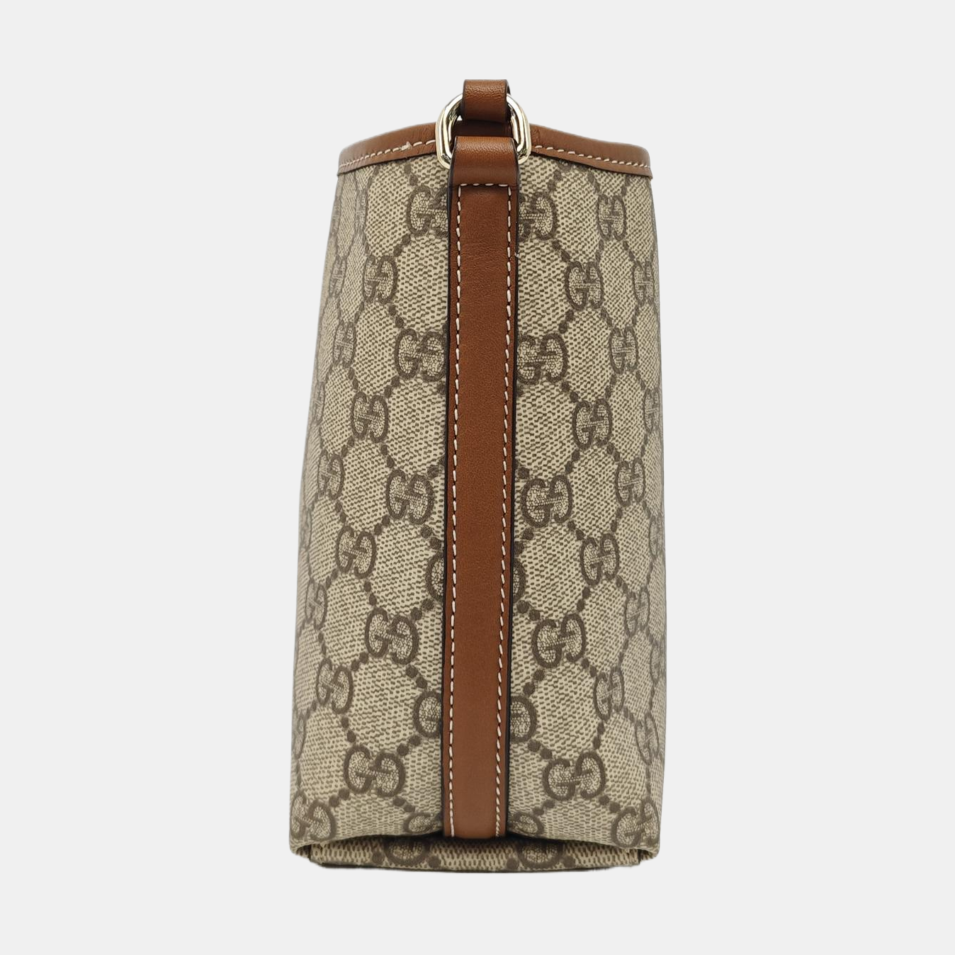 GG Emblem Monogram Coated Canvas Brown