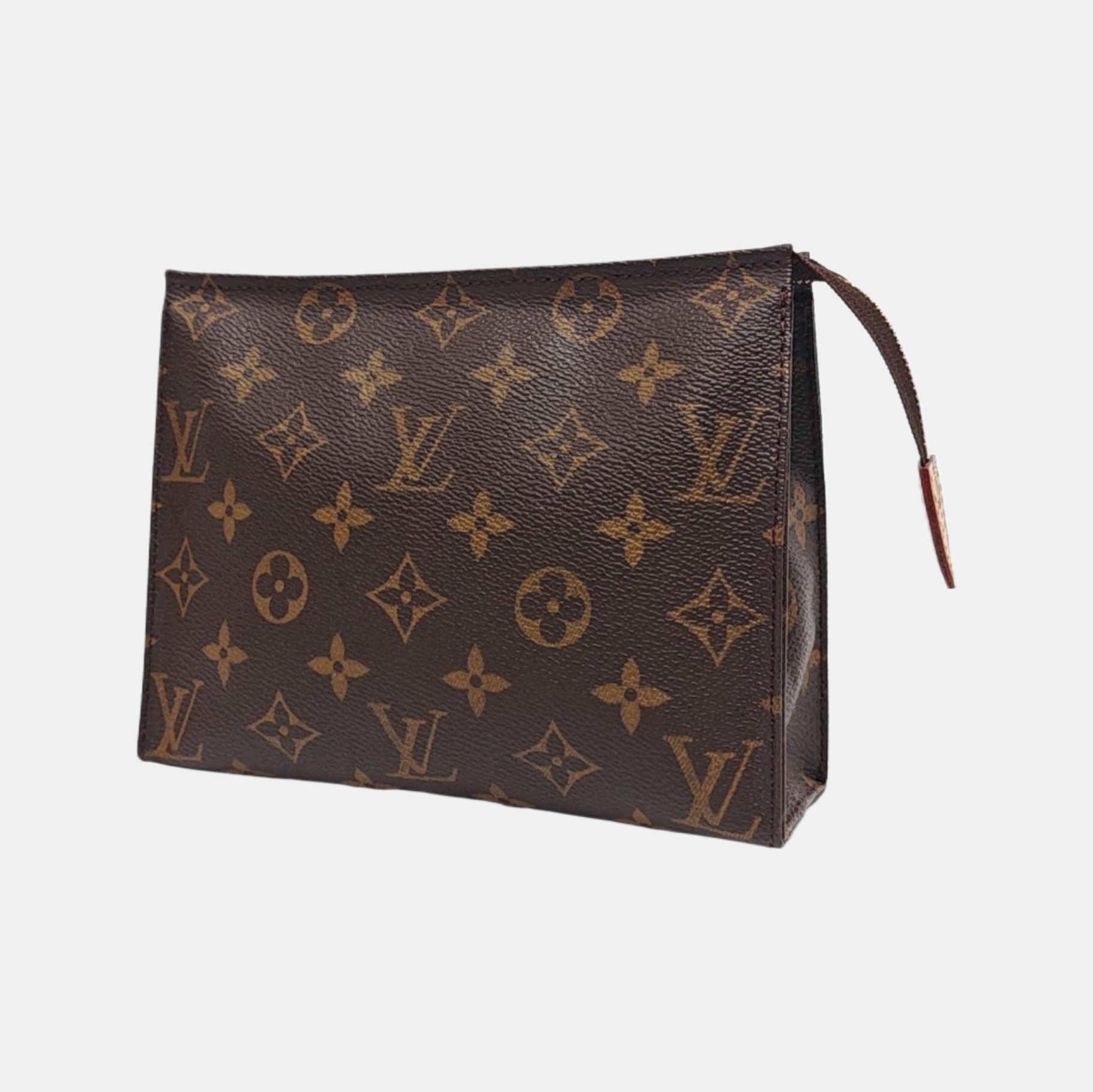 TOILET POCKET 19 Monogram Coated Canvas Brown