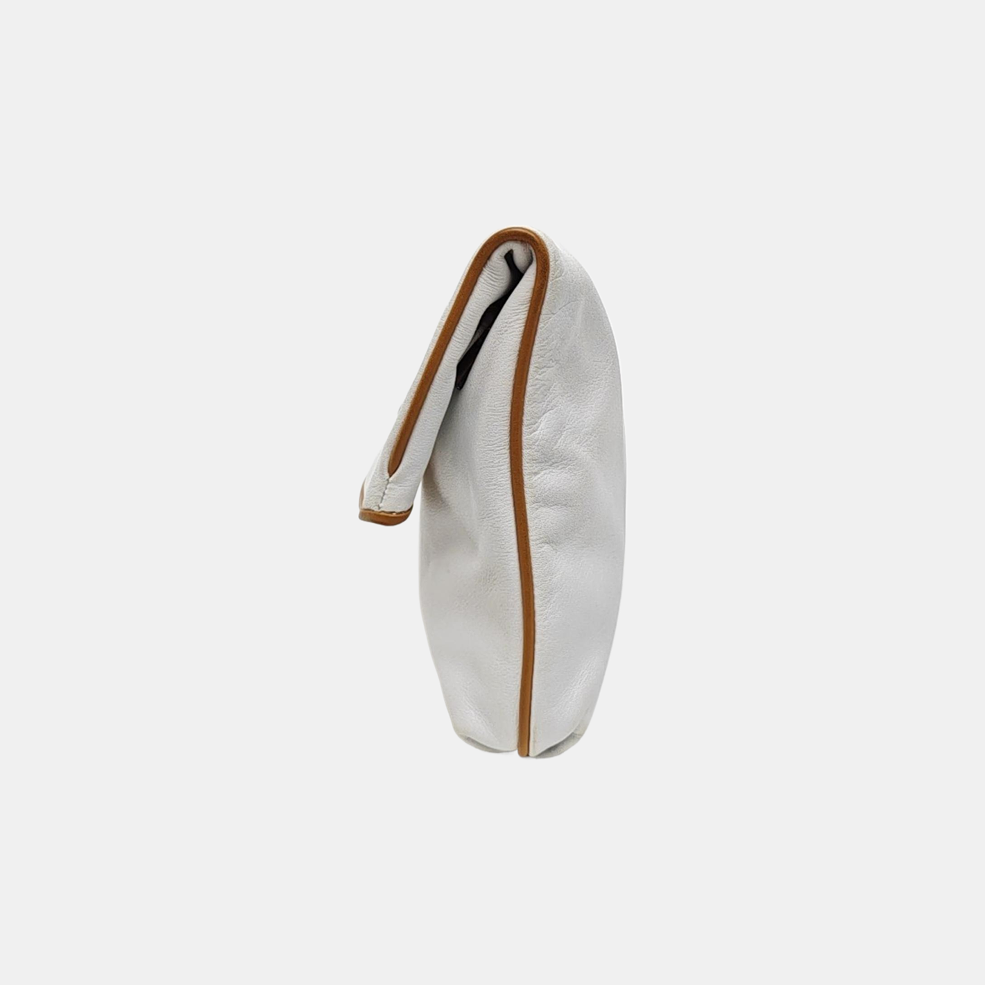 MACADAM CLUTCHES Calfskin White