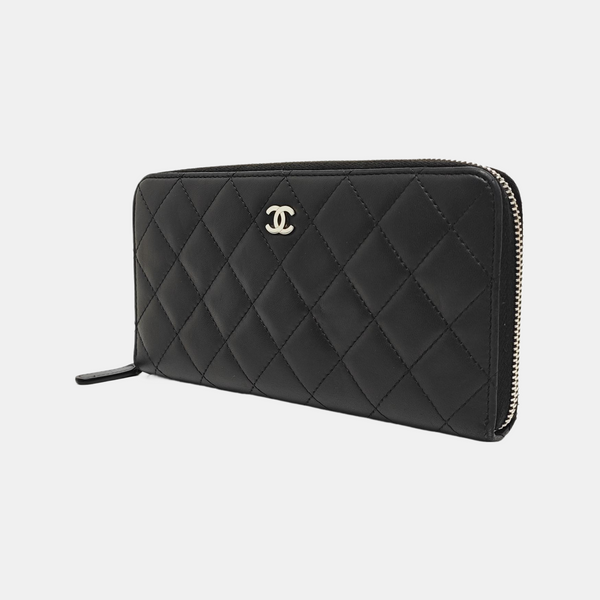 CLASSIC FLAP Mini Quilted Lambskin Black Wallet