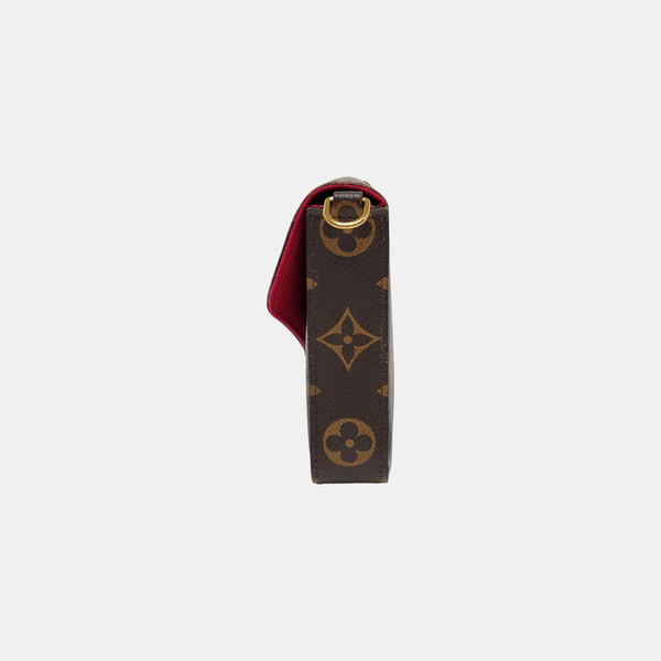 Authenticated pre-owned  FÉLICIE Monogram Coated Canvas Brown - Crossbody Bag at Looply