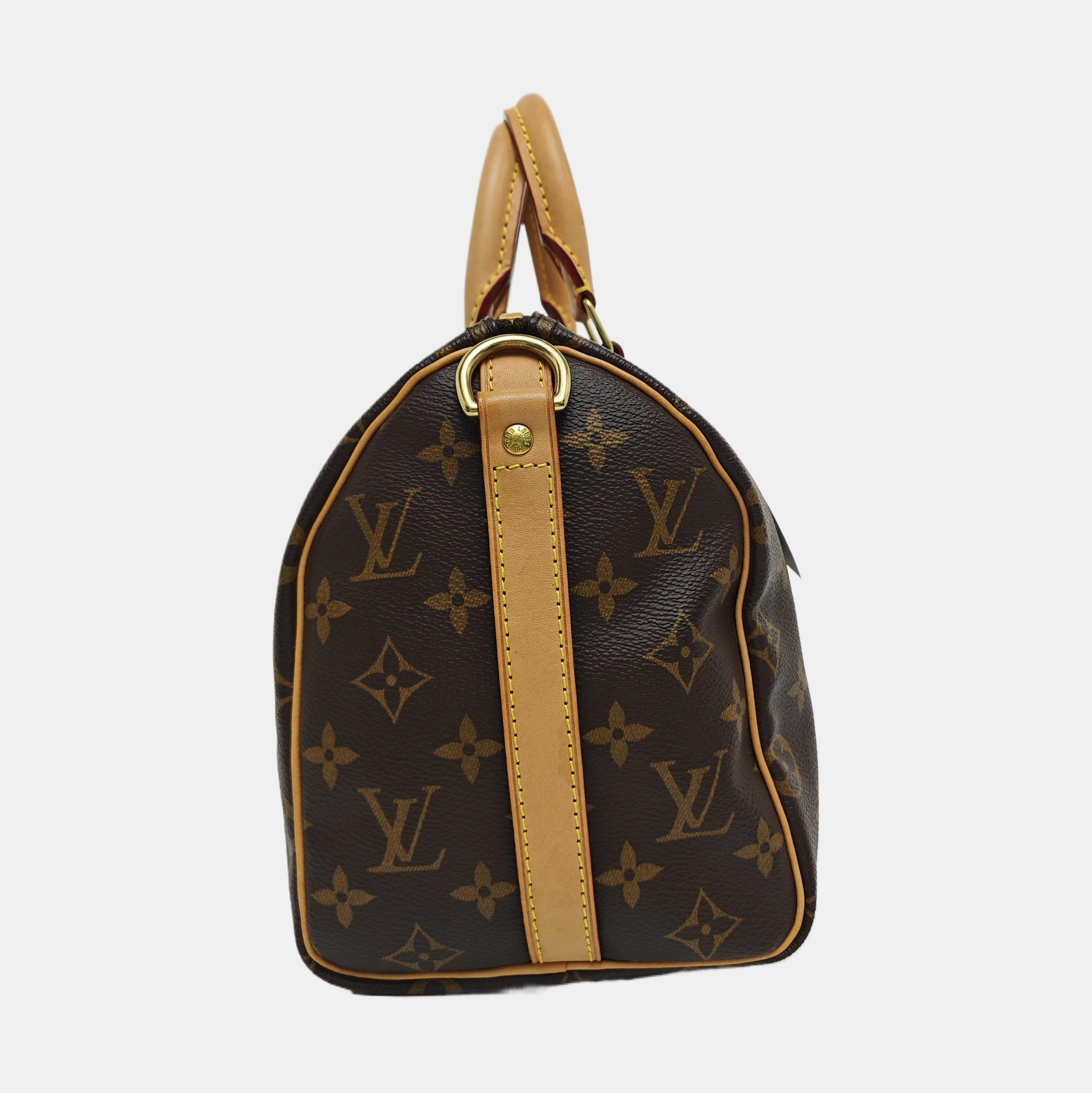 SPEEDY 25 Monogram Coated Canvas Brown