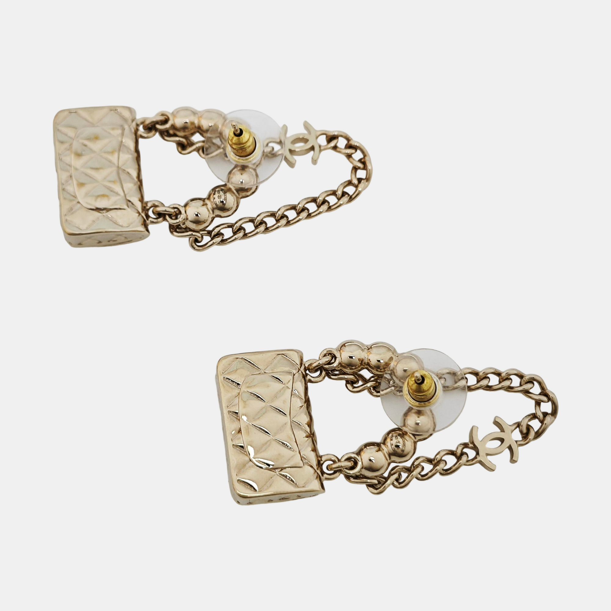 Metal Gold Stud Earrings