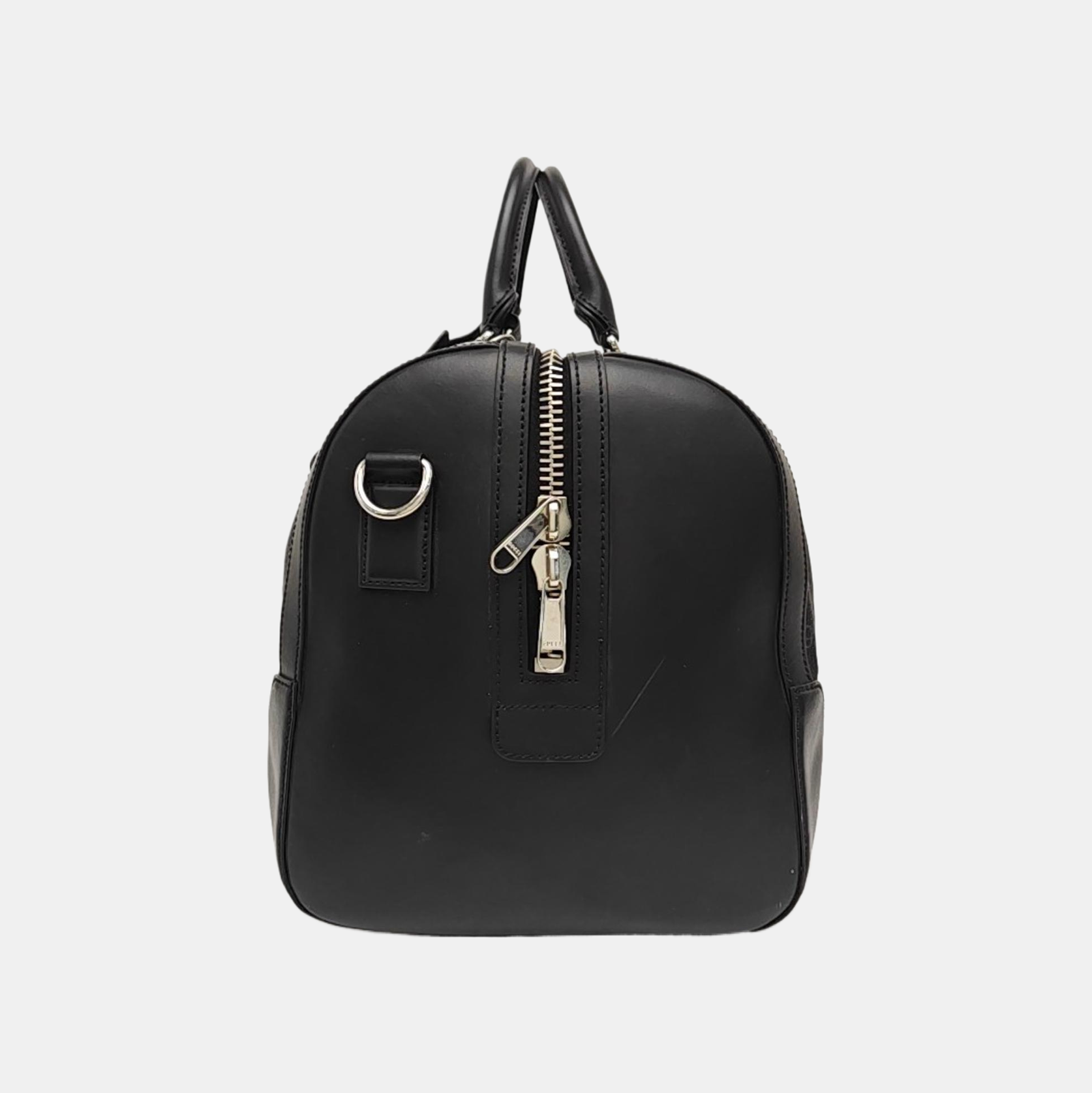 Monogram Coated Canvas Top Handle Bag Black