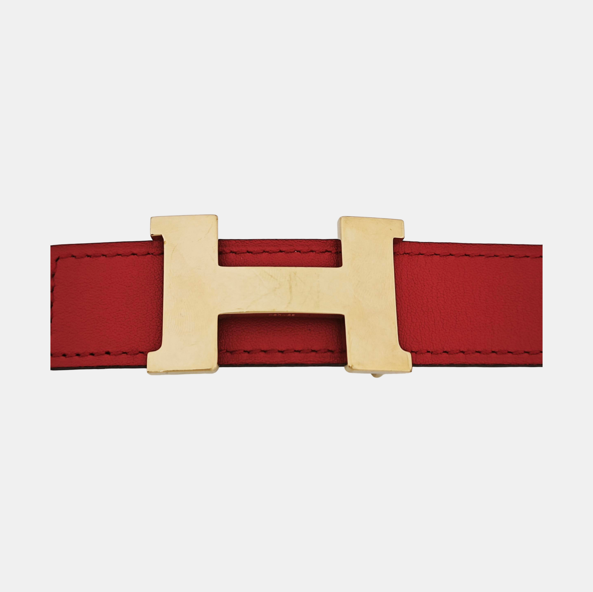 Leather Belt Red