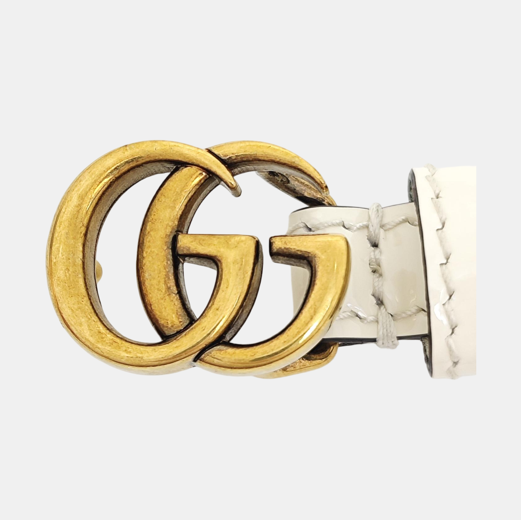 Leather Belt White
