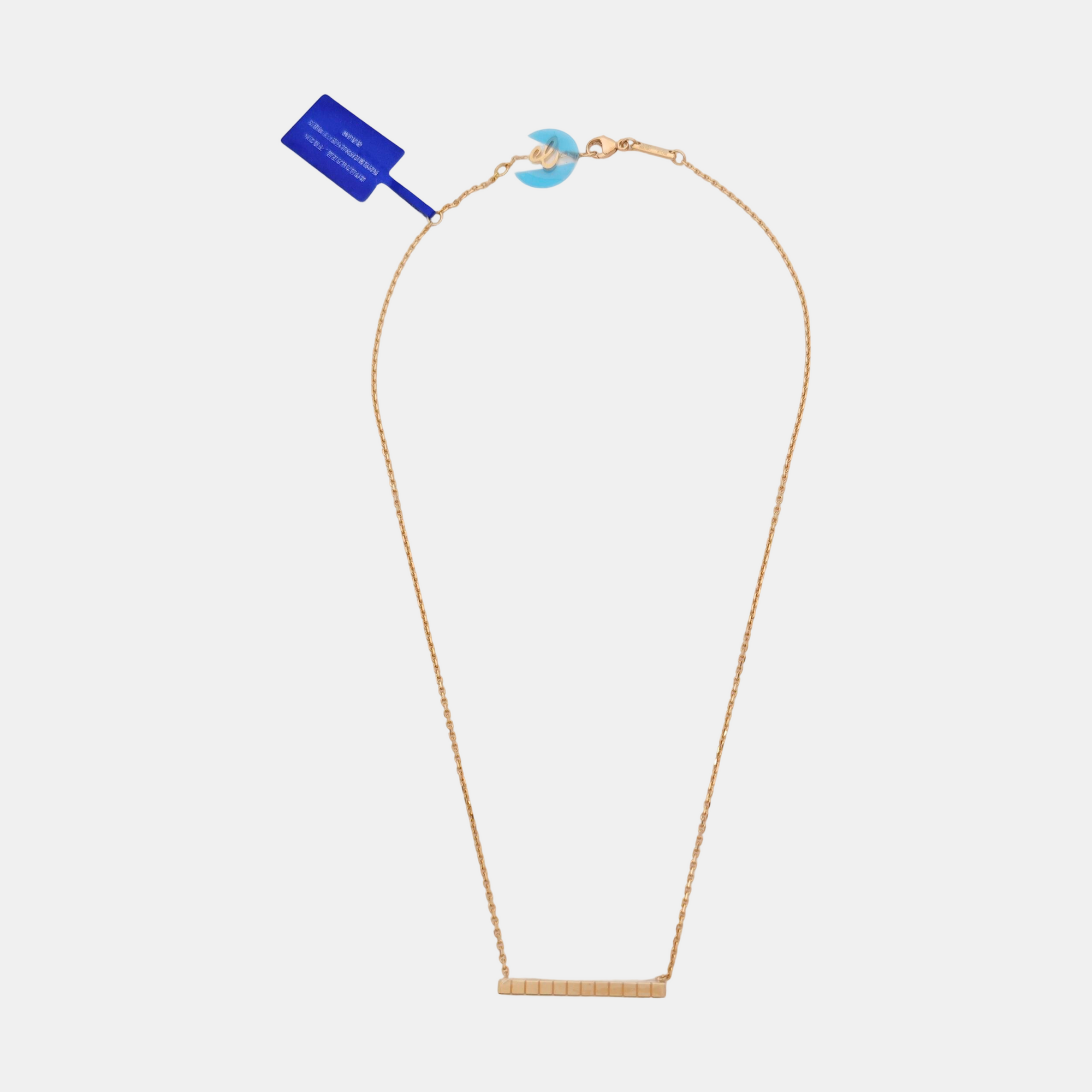 Ice Cube 18k Rose Gold Necklace