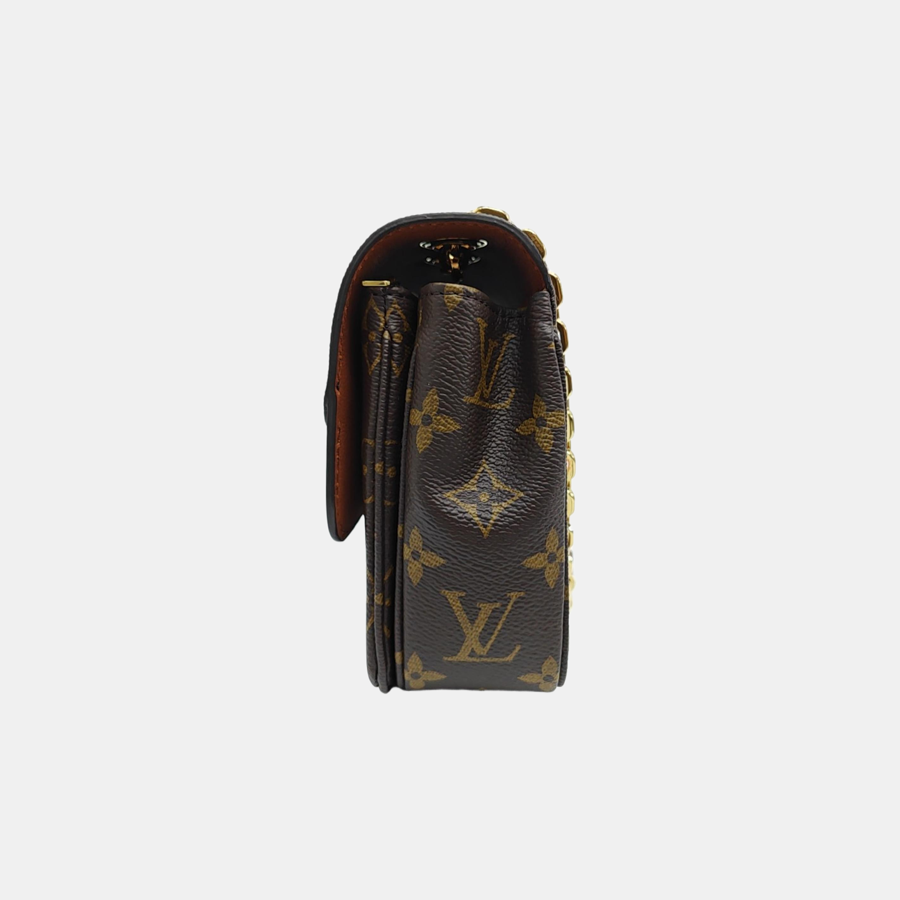 MARCEAU Monogram Coated Canvas Brown
