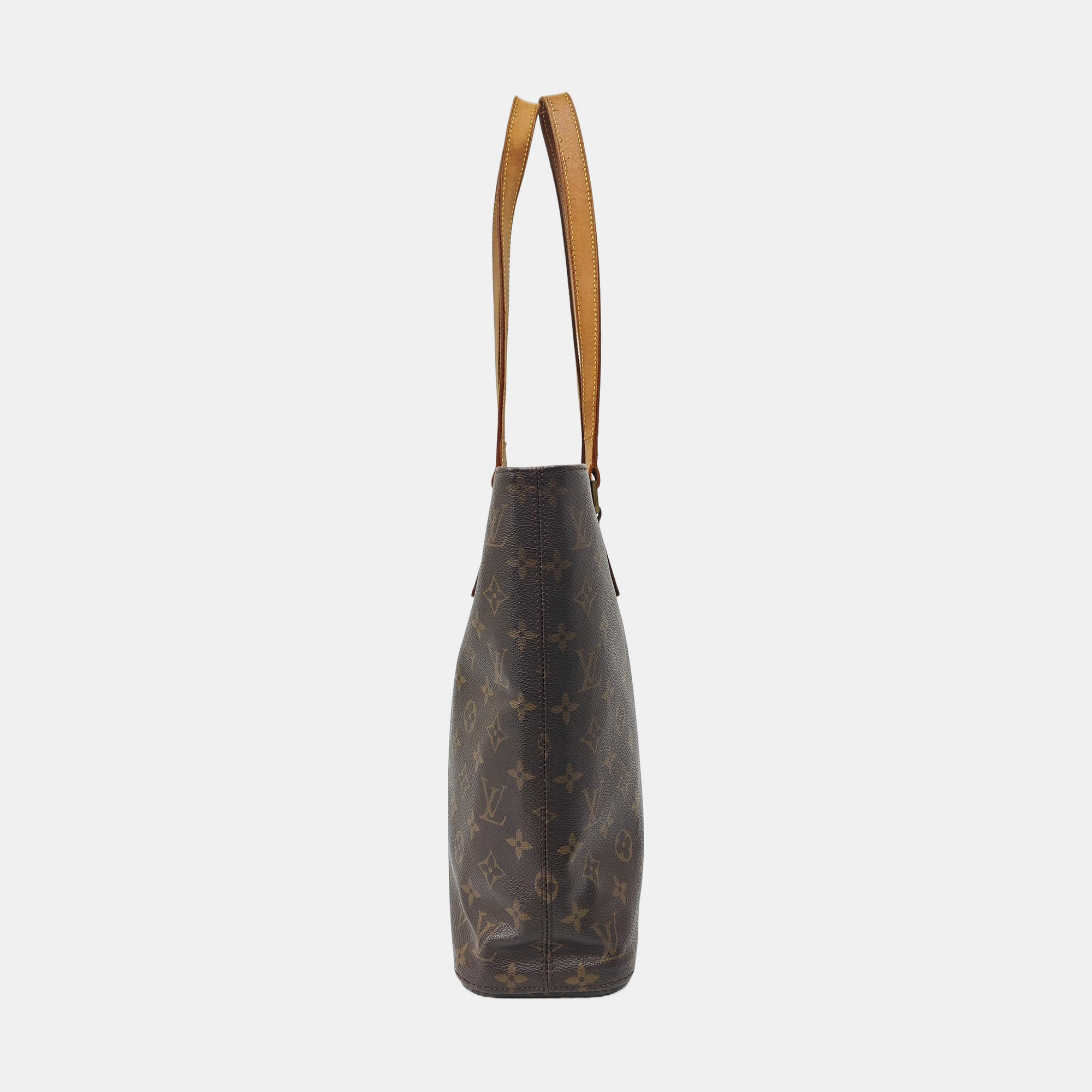 VINTAGE VAVIN GM Monogram Coated Canvas Brown