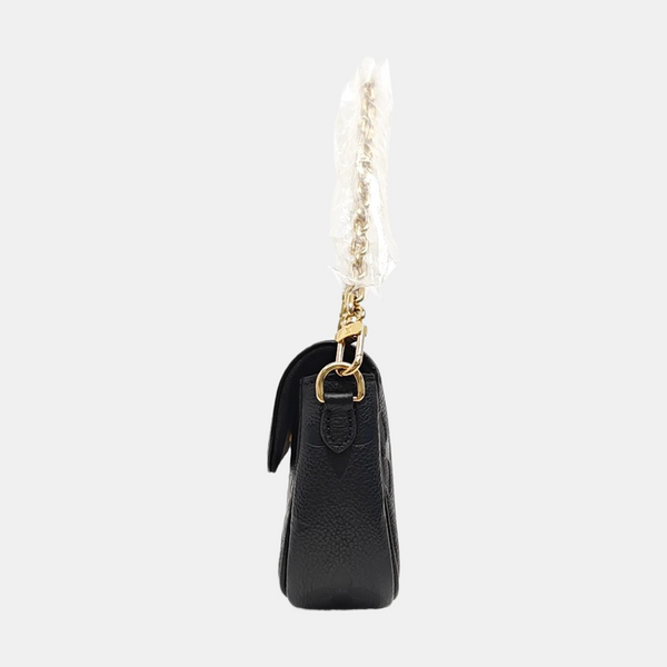 IVY Monogram Calfskin Black