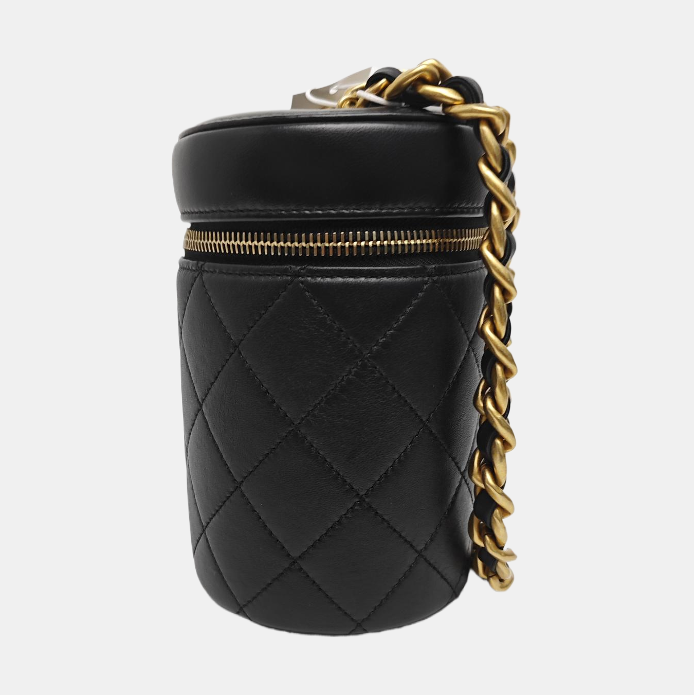 VANITY CASE Small Quilted Lambskin Black