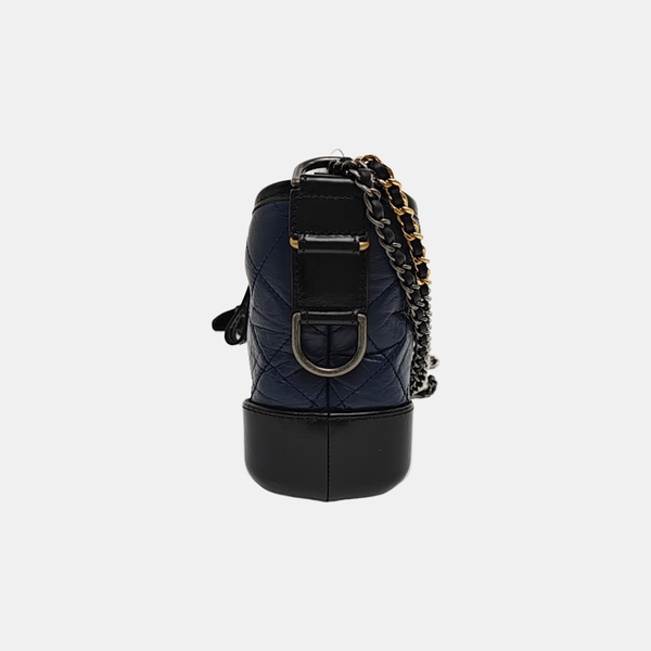 GABRIELLE Small Quilted Calfskin Blue
