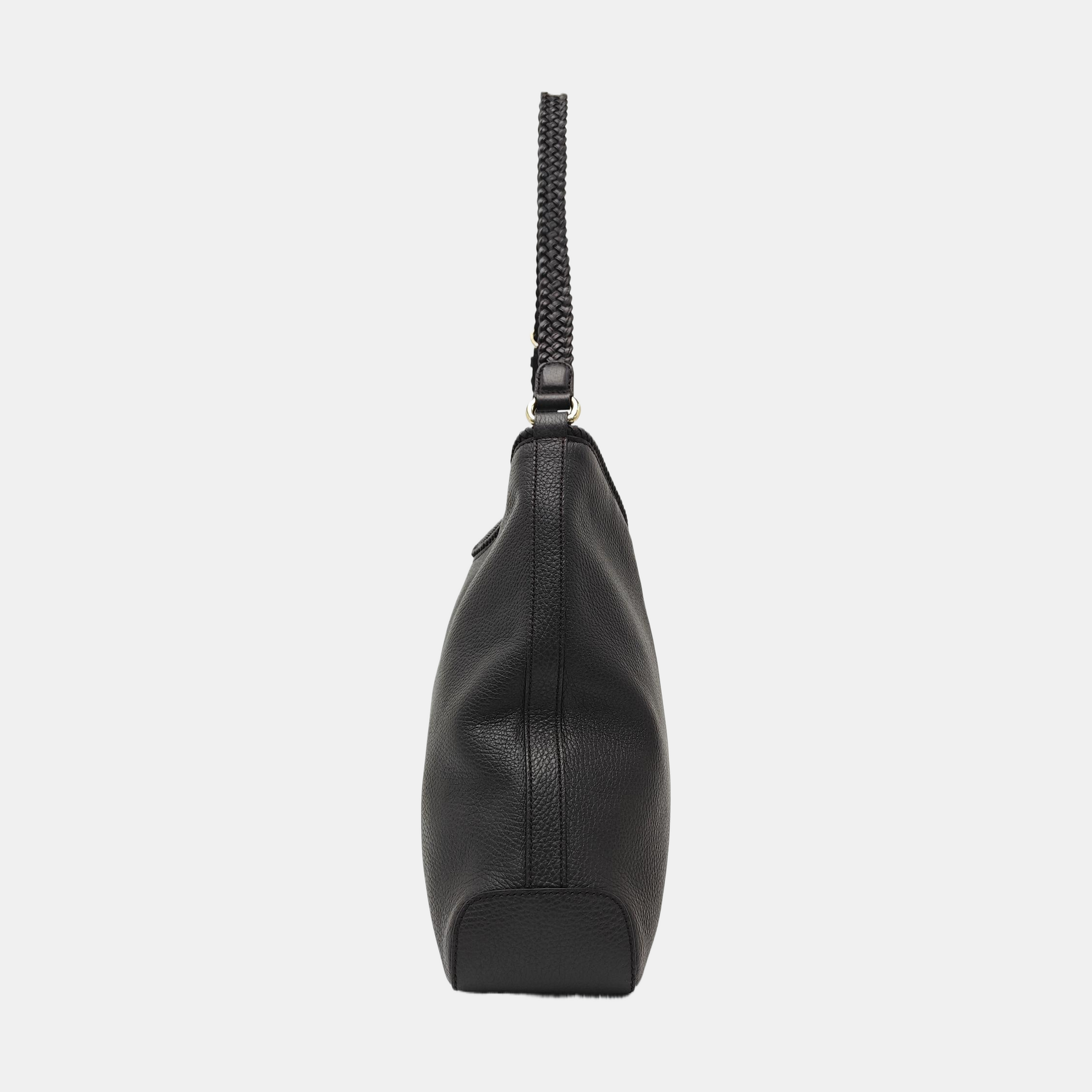 Calfskin Top Handle Bag Brown