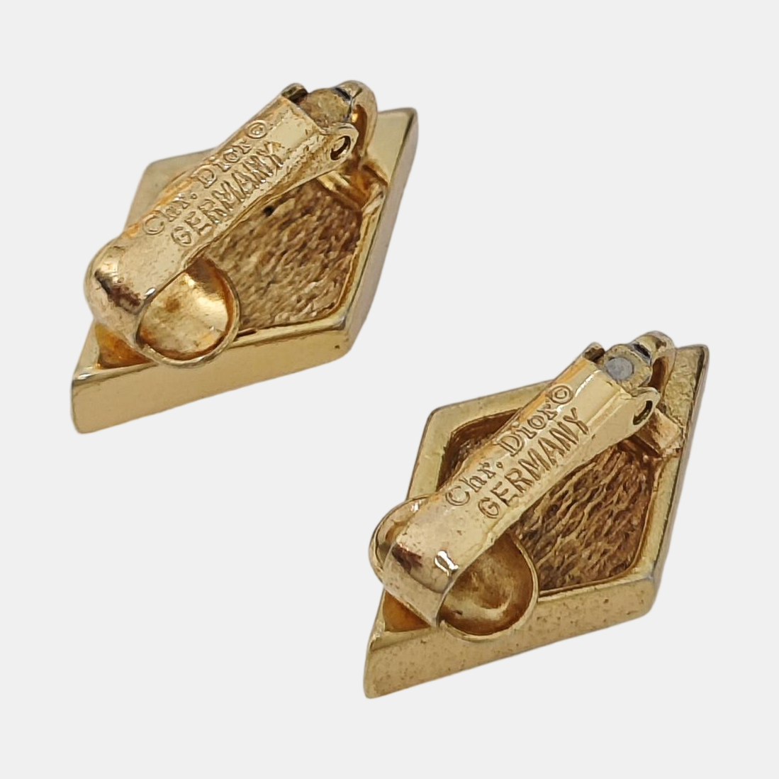 Metal Gold Clip On Earrings