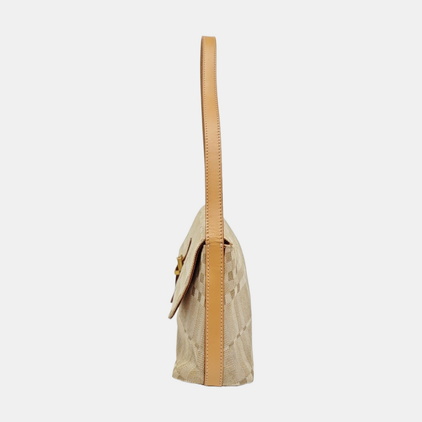 Canvas Shoulder Bag Beige