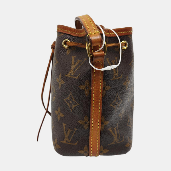 NÉONOÉ Nano Monogram Coated Canvas Brown