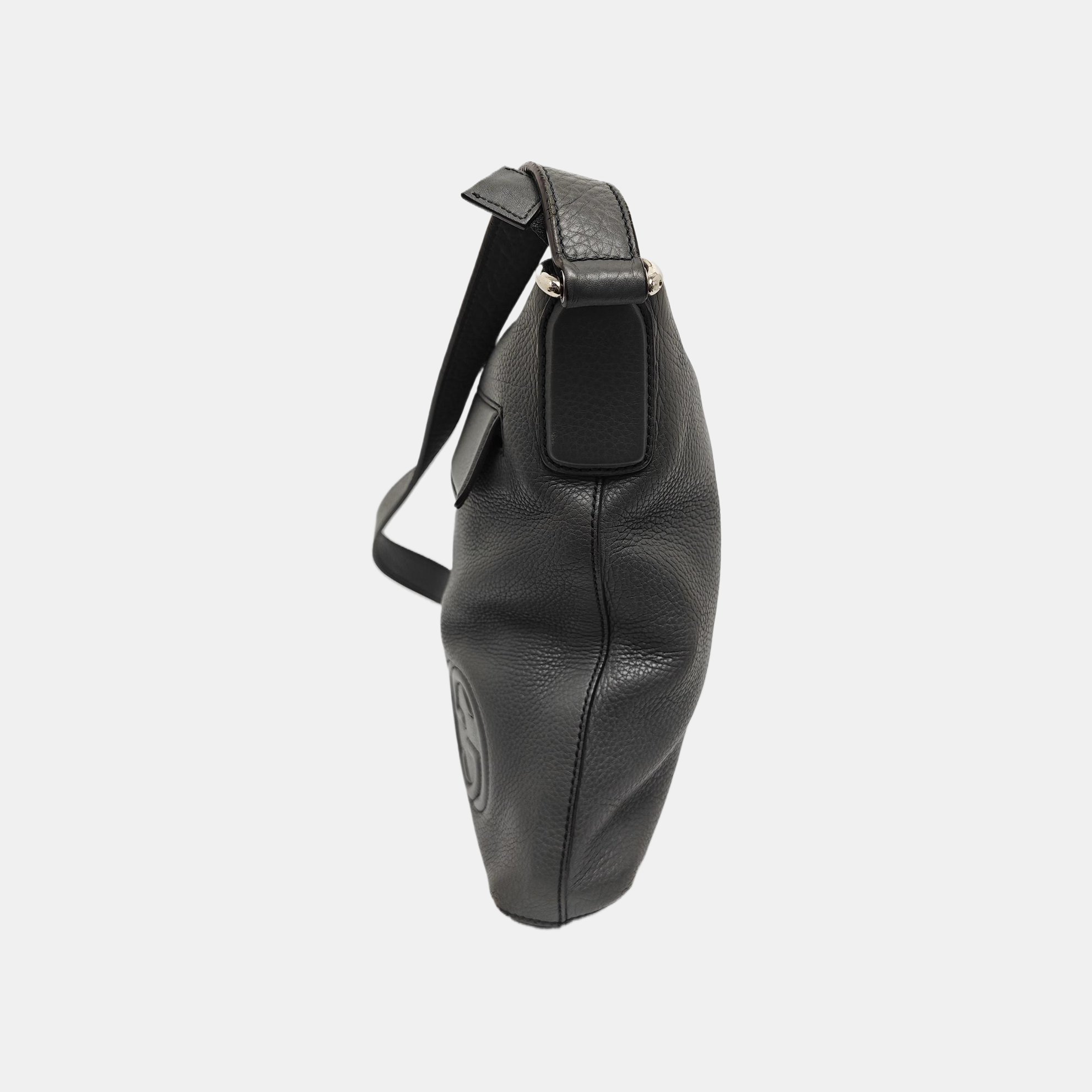 Calfskin Crossbody Bag Gray
