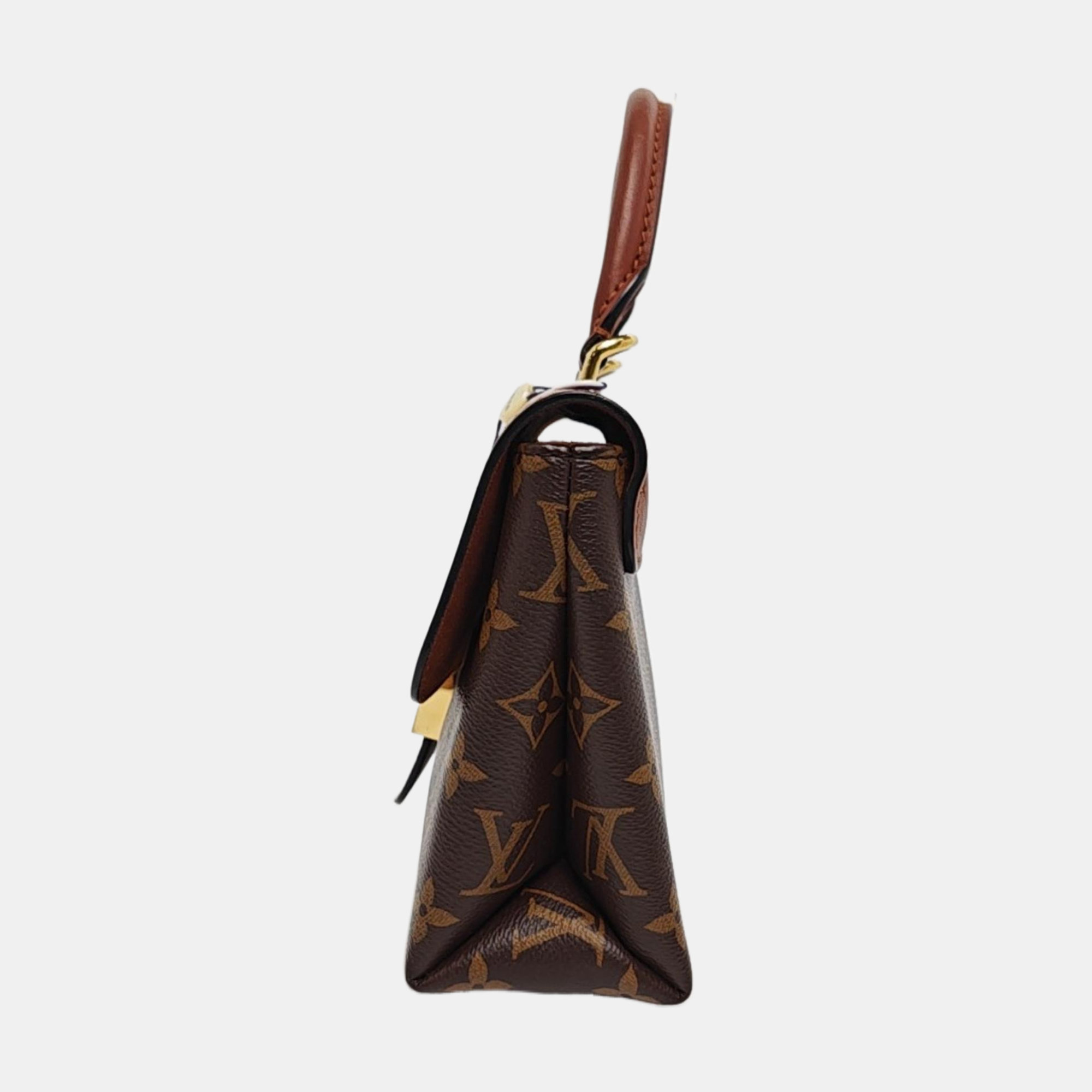 LOCKY BB Monogram Coated Canvas Brown