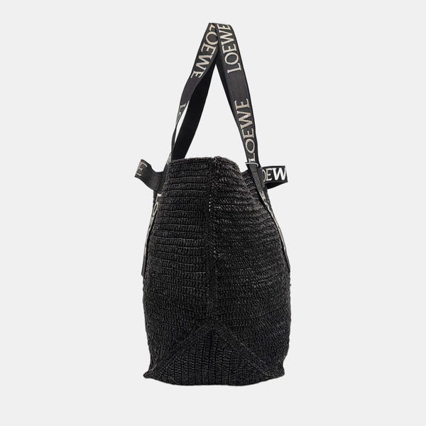 Fold Shopper Super Mini Straw Black