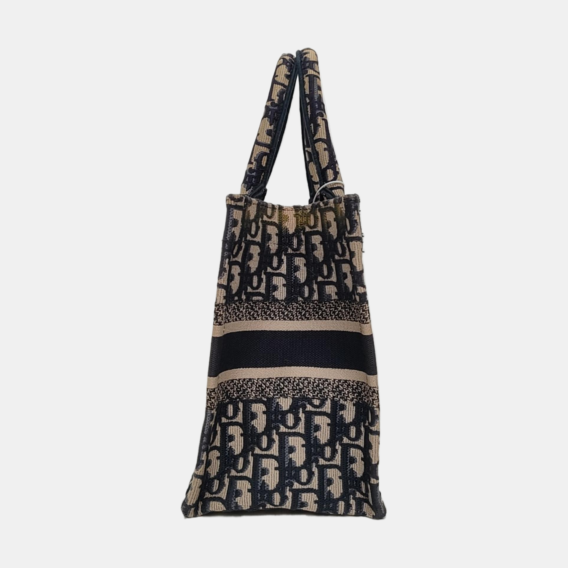 Book Tote Small Oblique Canvas Blue