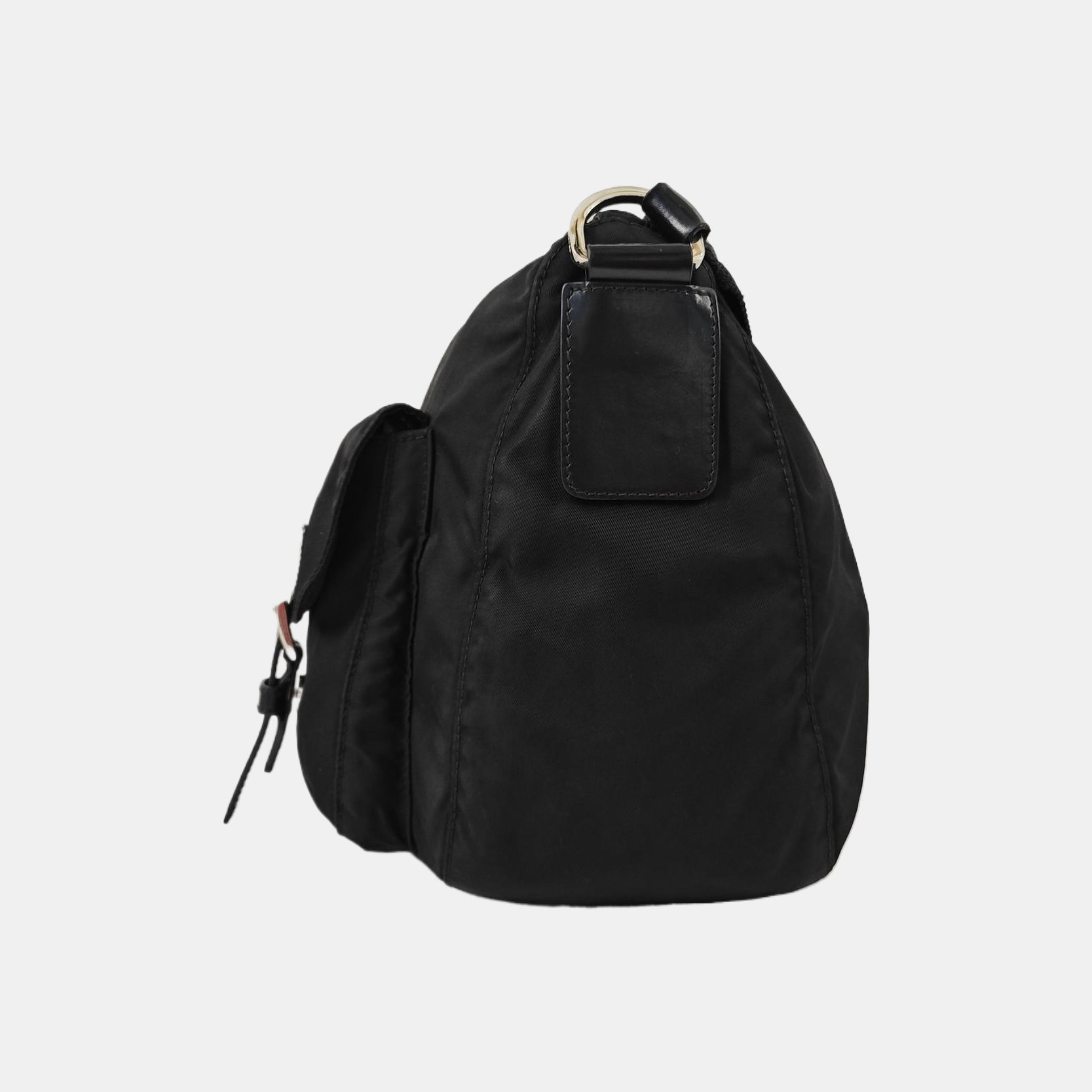 Nylon Crossbody Bag Black