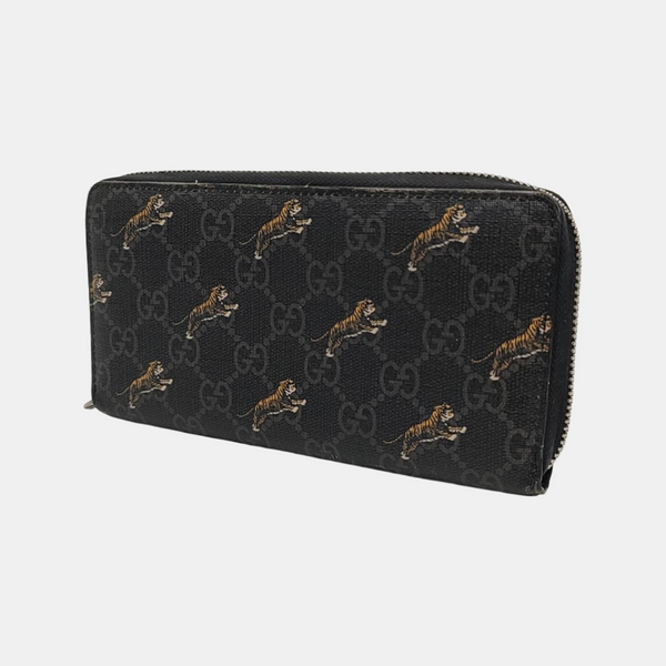 Monogram Coated Canvas Clutch Black