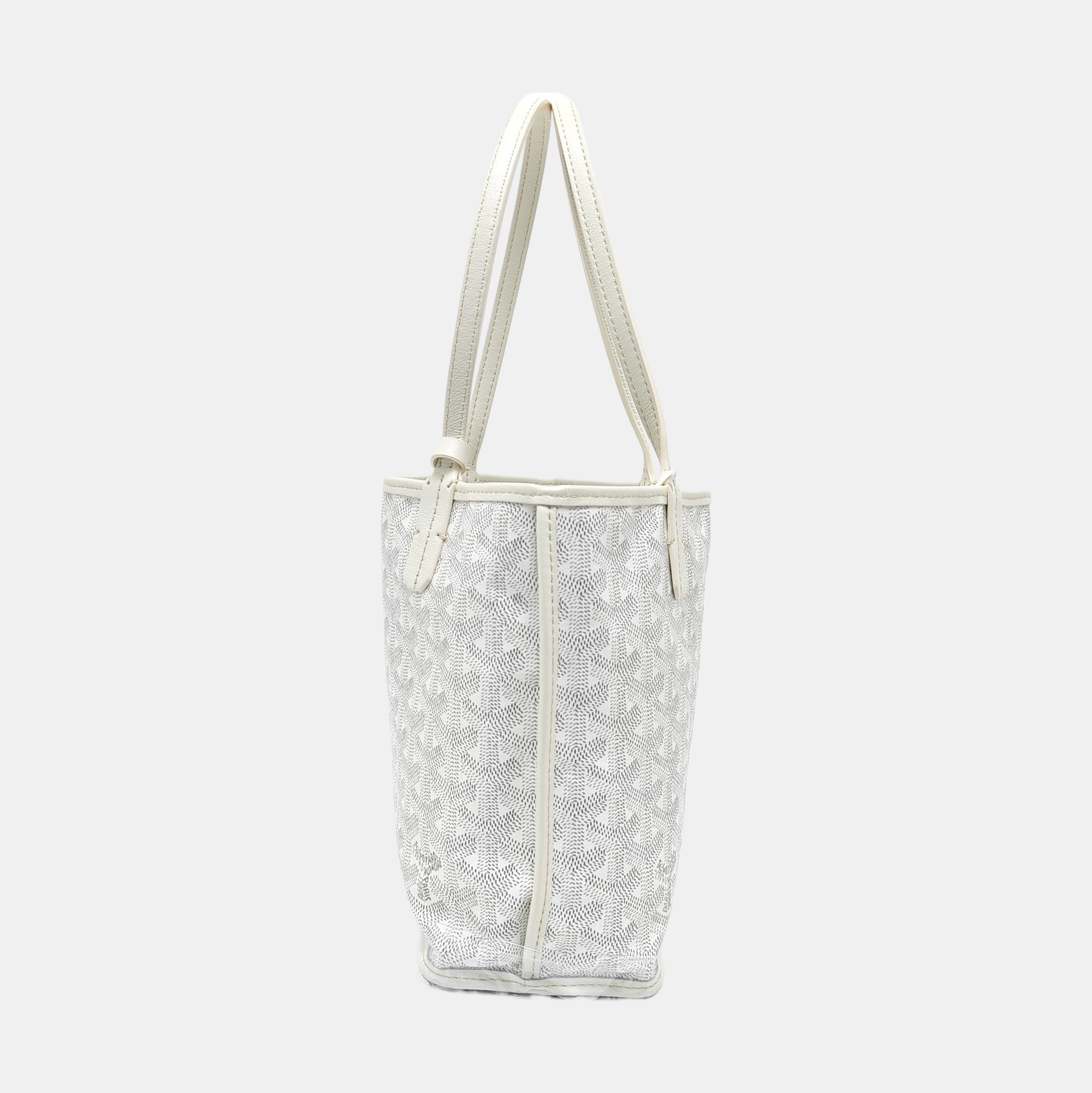 Anjou Mini Coated Canvas White