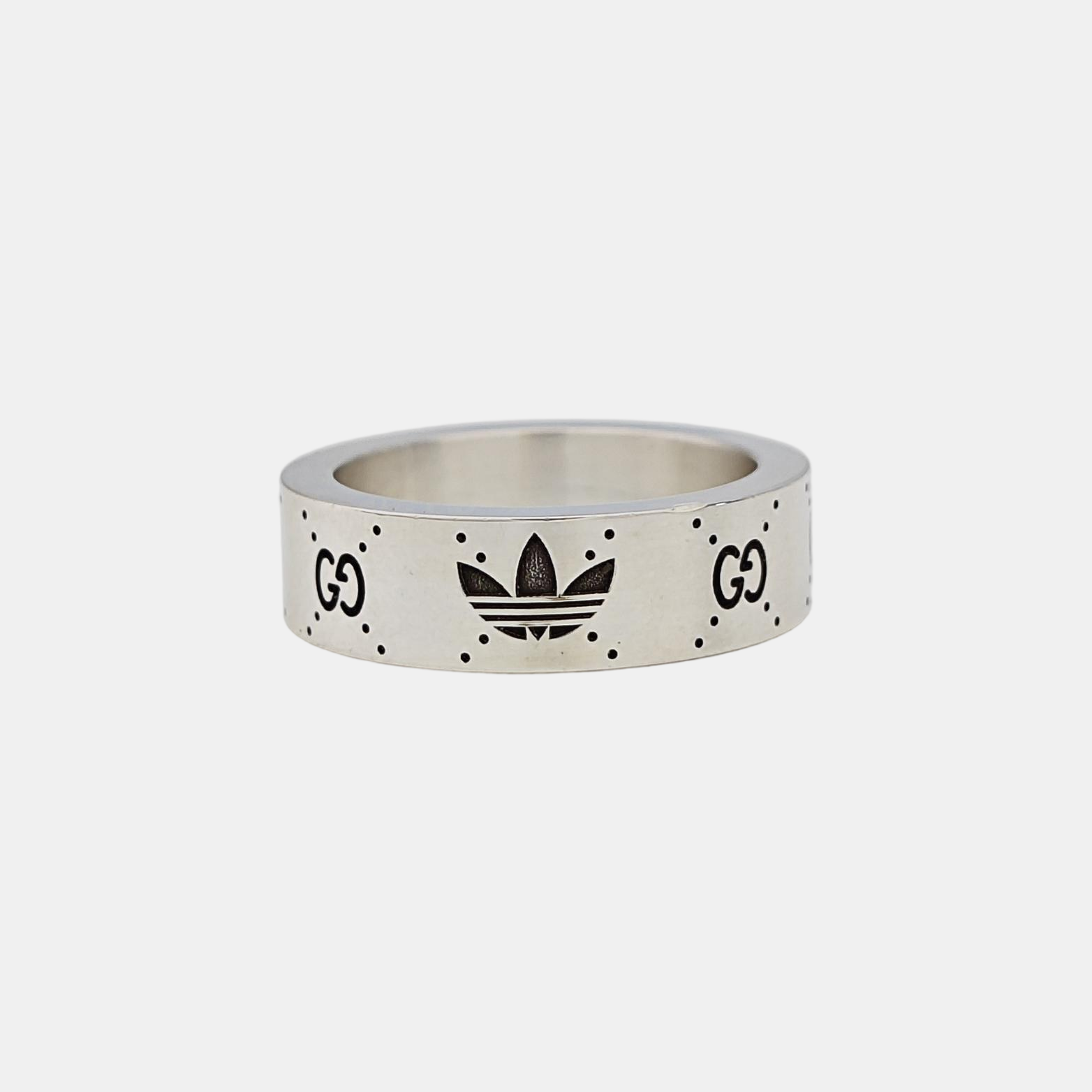 Adidas X Gucci 925 Sterling Silver Ring HK 13