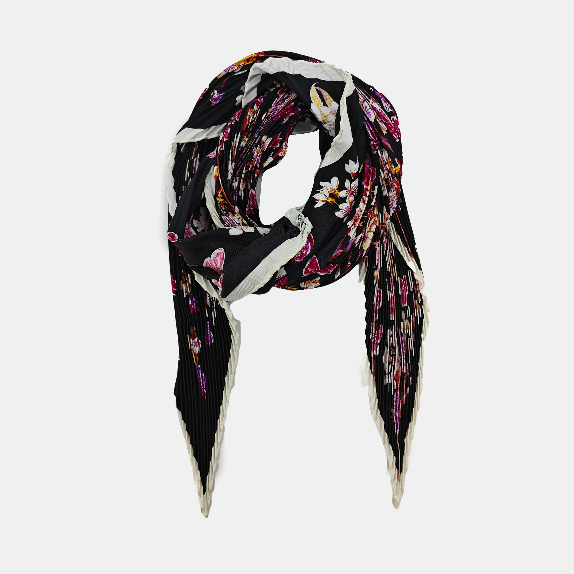 Mulberry Silk Silk Scarf Black