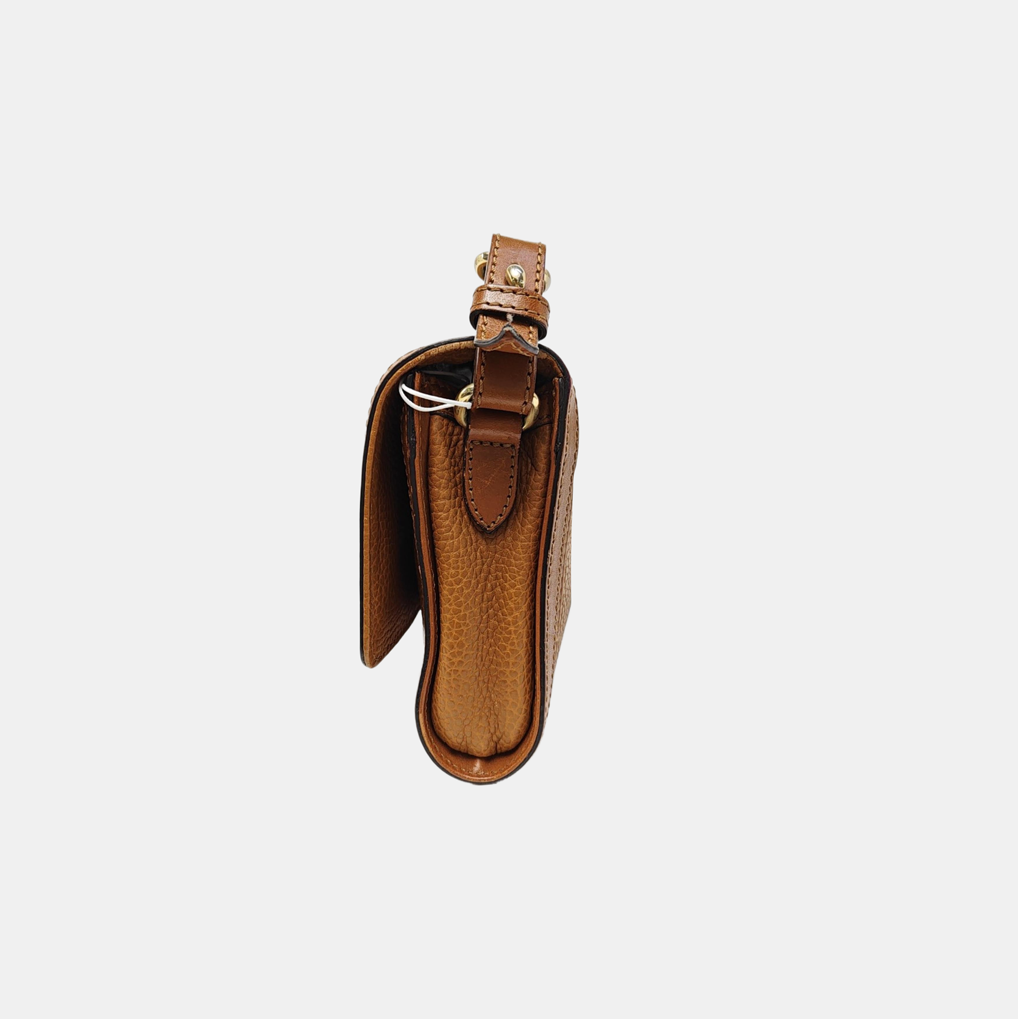 Calfskin Shoulder Bag Brown
