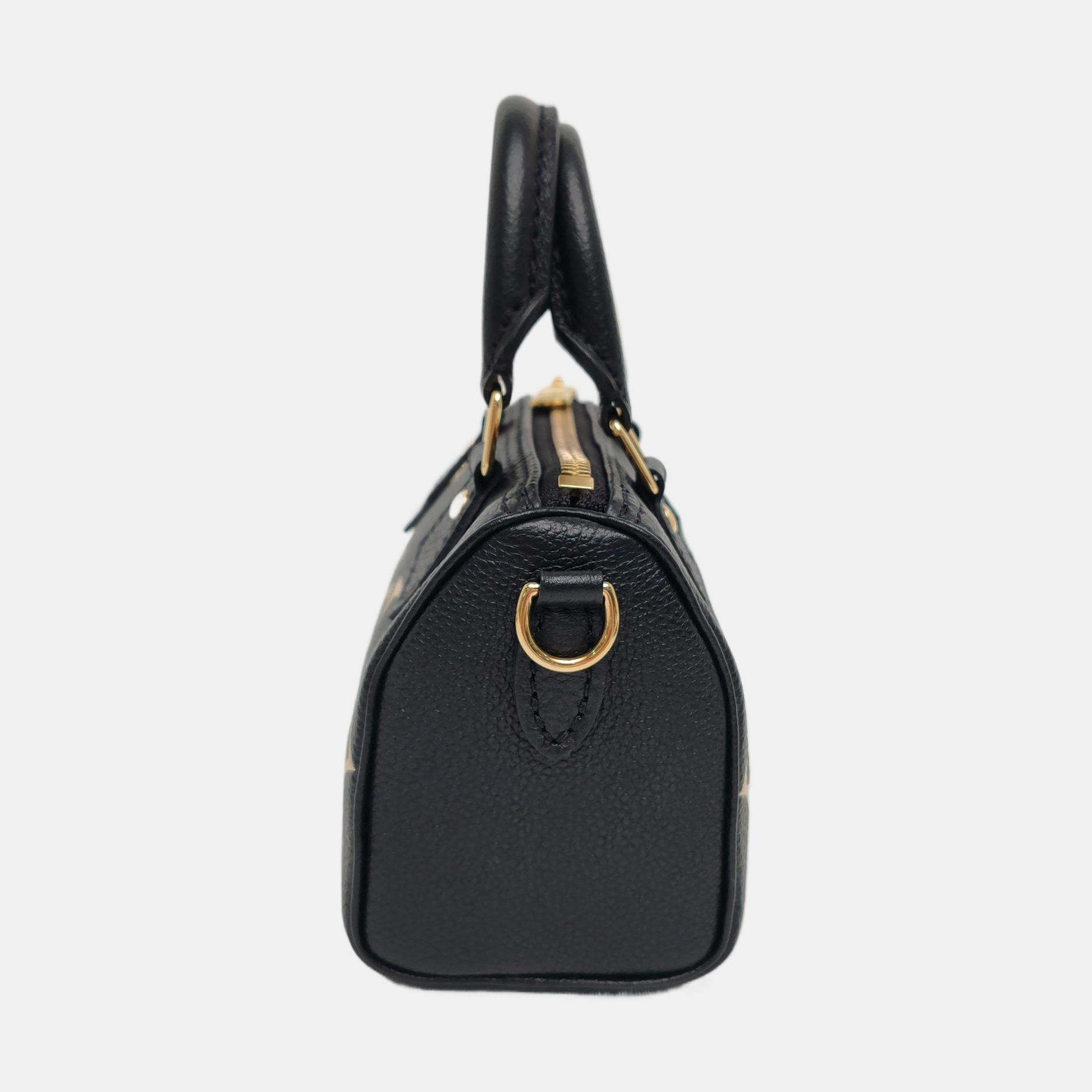 SPEEDY Nano Monogram Calfskin Black