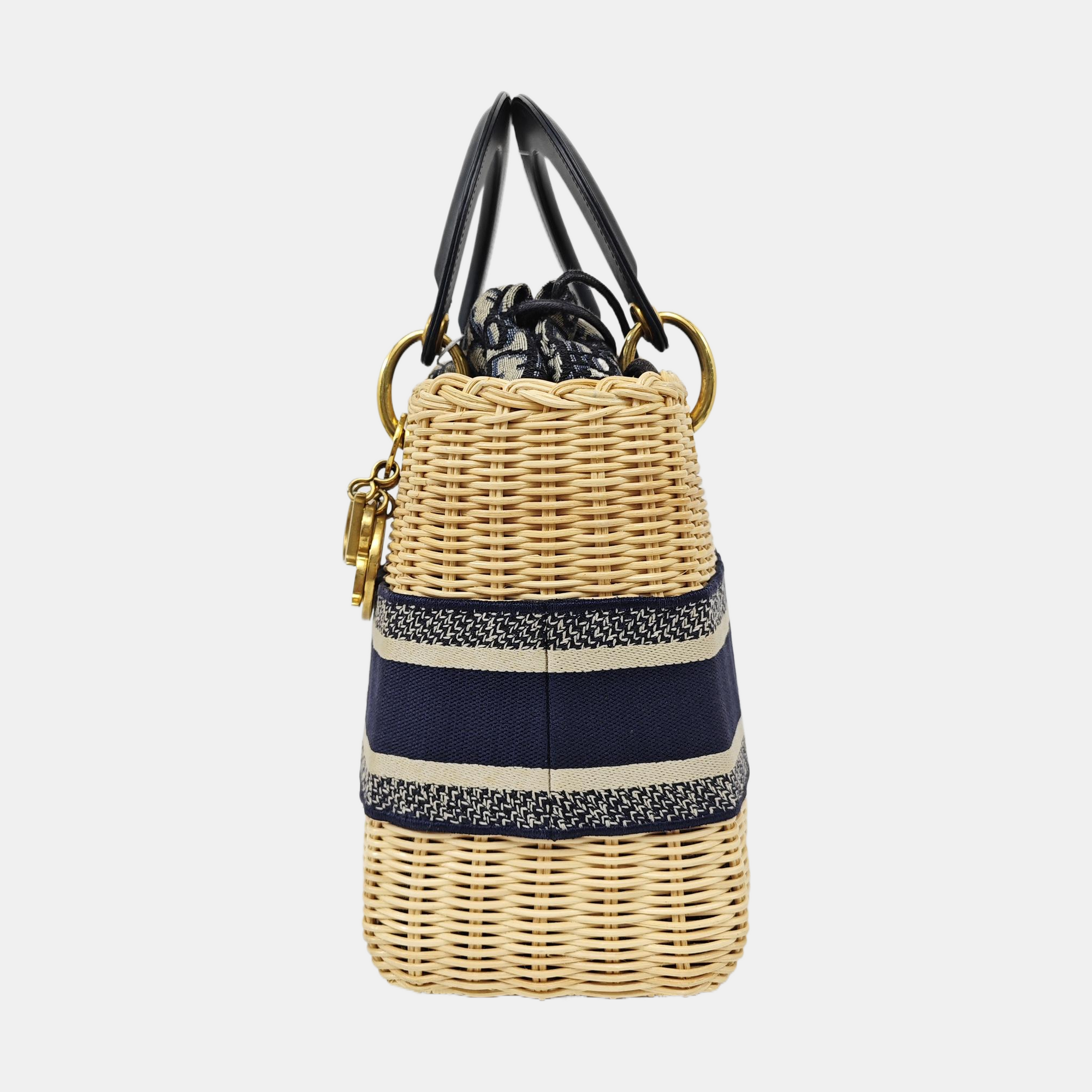 Lady Dior Medium Straw Beige