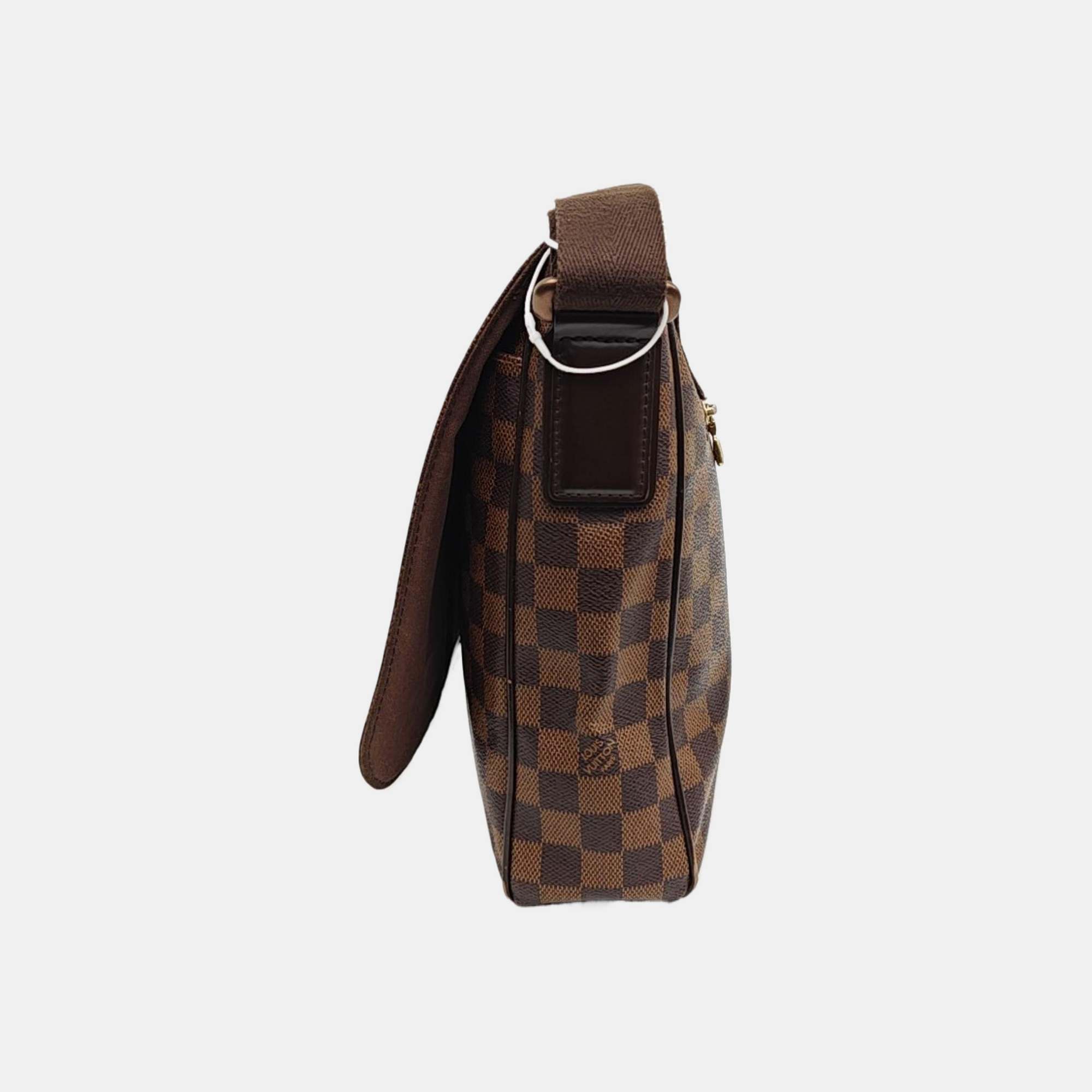DISTRICT MM Damier Ebene Coated Canvas Brown